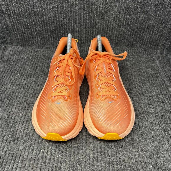 Hoka One One Rincon 3 Shell Coral Orange Athletic Running Shoes Women’s 8 B - Picture 2 of 8
